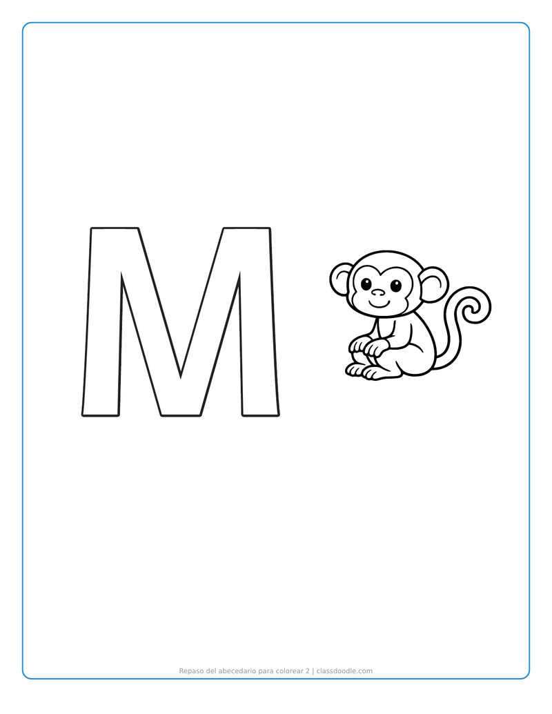 abecedario para colorear para imprimir con repaso del abecedario para colorear 2